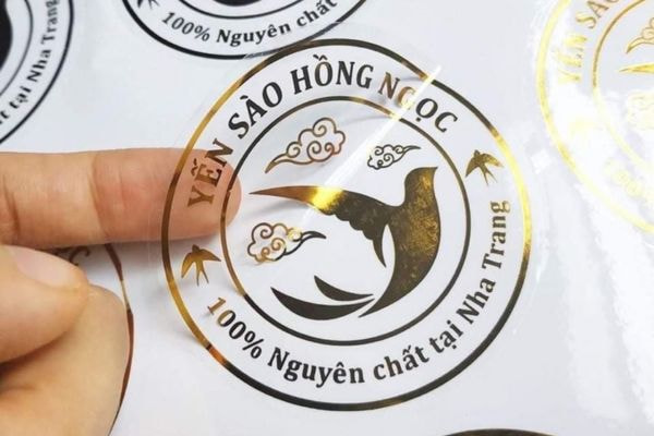 Tem nhãn In decal ép kim