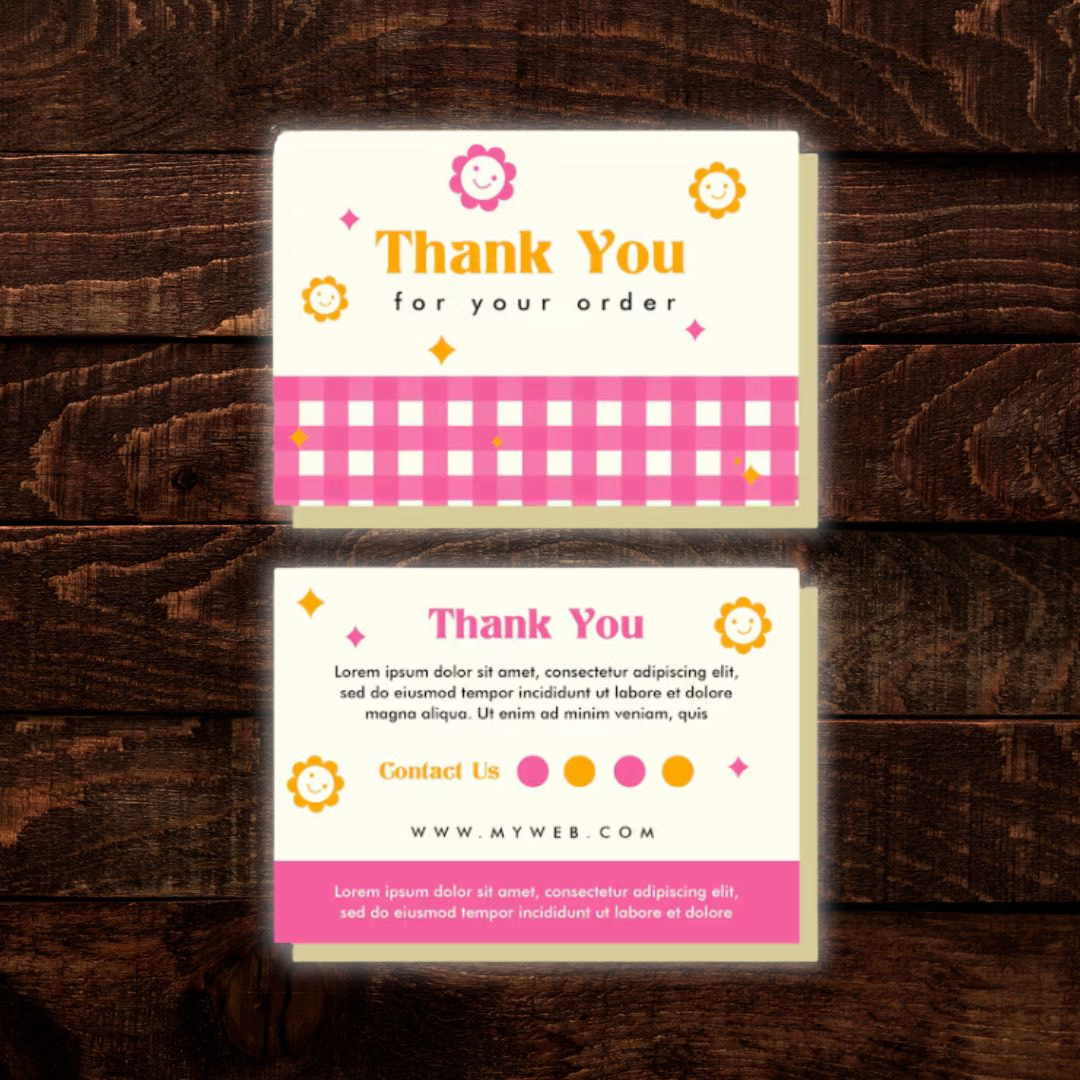Thank You Card Price Option