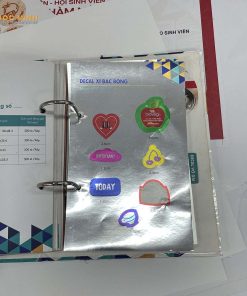 in decal trong / decal sữa / xi bạc