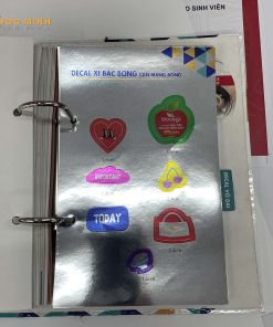 in decal trong / decal sữa / xi bạc