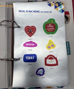 in decal trong / decal sữa / xi bạc