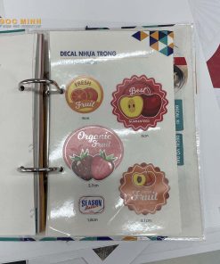 in decal trong / decal sữa / xi bạc