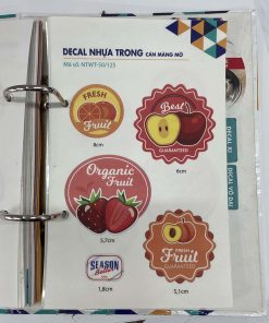 in decal trong / decal sữa / xi bạc