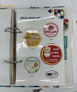 in decal trong / decal sữa / xi bạc