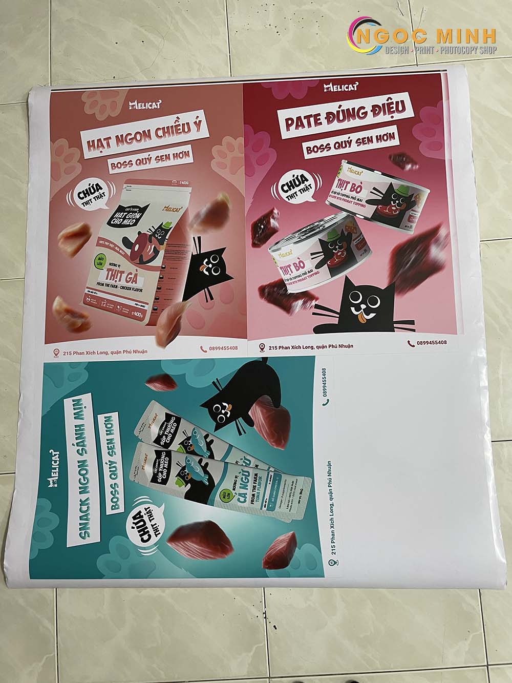 in poster theo yêu cầu