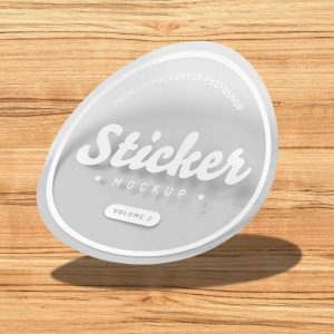 In decal trong chữ trắng