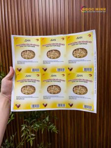 In tem nhãn chuyên nghiệp tại Công Ty In Ngọc Minh